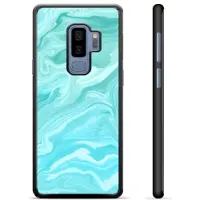 Mtp Products Samsung Galaxy S9+ Skyddsskal - Blå Marmor