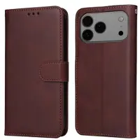 Mtp Products iPhone 17 Pro Max/18 Pro Max Plånboksfodral med Stativ - Brun