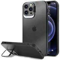 Mtp Products iPhone 12/12 Pro Hybrid Skal med Hidden Stativ - Svart / Genomskinlig