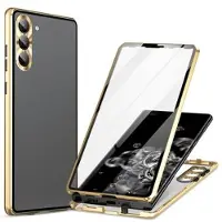 Mtp Products Samsung Galaxy S24 Magnetisk Skal med Härdat Glas - Guld