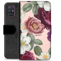 Mtp Products Samsung Galaxy A51 Premium Plånboksfodral - Romantiska Blommor