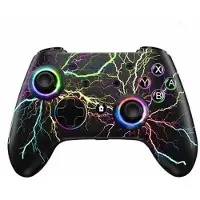 Mtp Products CX-270L Trådlös spelkontroll för Nintendo Switch/PC/Android/iOS - Svart / färgat ljus