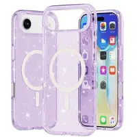 Mtp Products iPhone Air Stylish Glitter Series Hybrid Skal - MagSafe-kompatibel - Lila