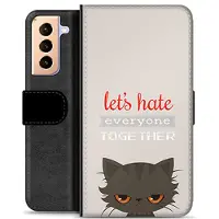Mtp Products Samsung Galaxy S21+ 5G Premium Plånboksfodral - Arg Katt