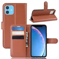 Mtp Products iPhone 11 Plånboksfodral med Magnetstängning - Brun