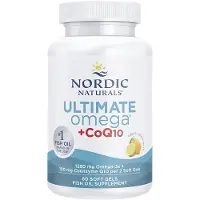 Nordic Naturals , Ultimate Omega + CoQ10, Citron, 60 mjuka kapslar