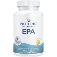 Nordic Naturals EPA, Citronsmak, 1 210 mg, 60 mjukkapslar (605 mg per mjukgel)