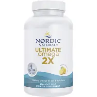 Nordic Naturals , Ultimate Omega 2X, Lemon, 2,150 mg, 120 Soft Gels (1,075 mg per Soft Gel)