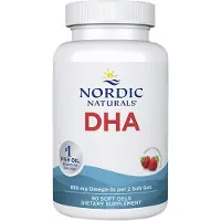 Nordic Naturals DHA, Jordgubbssmak, 90 mjukkapslar