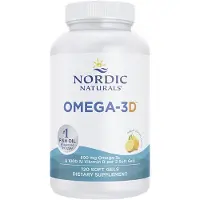 Nordic Naturals Omega-3D citronsmak - 120 mjuka geler - 690 mg Omega-3 + 1000 IE vitamin D3 - Fiskolja - EPA & DHA - Immunstd Hjrna & hjrta h
