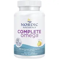 Complemed Komplett Omega citronsmak - 60 mjuka geler - 565 mg Omega-3 - EPA & DHA med tillsatt GLA - Hlsosam hudkognition Positivt humr -