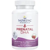 Nordic Naturals , Prenatal DHA, Jordgubbe, 90 Soft Gels