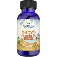 Nordic Naturals , Spädbarnsvitamin D3, Flytande D-vitamin, 10 mcg (400 IE), 22,5 ml (0.76 fl oz)