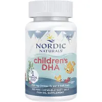 Nordic Naturals , Barns DHA, Ålder 3-6, Jordgubbe, 180 Mini Munnor Soft Gel