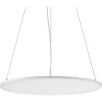 RZB Pendellampa Sidelite ECO, Vitt / opal, Arbetsrum / kontor, Aluminium / grå / zink