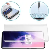 Mocolo UV OnePlus 7 Pro, 7T Pro Härdat Glas Skärmskydd - Klar
