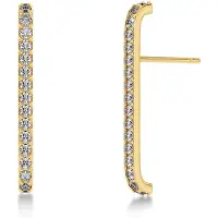 Edblad Plié Lobe Studs guldpläterade örhängen 129461