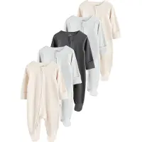 Next Pyjamas ljusbeige / antracit / ljusgrå