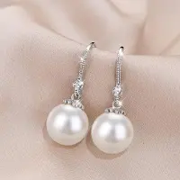 YIRAN Jewelry 925 Sterling Silver Örhängen Pärlörhängen Modeörhängen Silver Pärlörhängen Mode Student Temperament För Kvinna