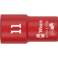 Wera 8790 A VDE 05005937001 Ytter-sexkantig Hylsnyckelinsats Isolerade 11 mm 11 mm 1/4