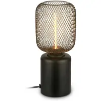 Briloner Sängbordslampa Rist, Svart, Vardagsrum / matsal, Metall, Modern, Bordslampa
