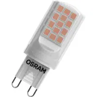 Ledvance OSRAM - LED-glödlampa - form: kapsyl - glaserad finish - G9 - 4.2 W (motsvarande 37 W) - klass F - varmt vitt ljus - 2700 K