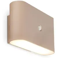 Briloner LED vägglampa Chat, Creme / bärnsten, Vardagsrum / matsal, Syntetmaterial, Modern, LED-vägglampa, vägglampa inomhus