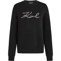 Karl Lagerfeld Sweatshirt bordeaux / svart / silver