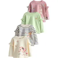 Next T-shirt ljusbeige / mint / gammalrosa / naturvit