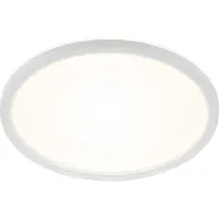 Briloner Taklampa Slim Drip, Vitt / opal, Badrum, Syntetmaterial, Modern, Taklampa