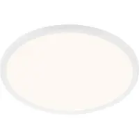 Briloner LED taklampa Slim, Vitt / opal, Hall, Syntetmaterial, Modern, LED-taklampa