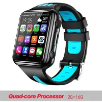 Essager H1/w5 4g Gps Wifi Plats Student/barn Smart Watch Telefon Android System Klocka App Installera Blue Tooth Smartwatch Sim Card Boy standard