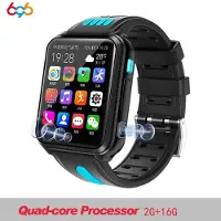 Essager H1/w5 4g Gps Wifi Plats Student/barn Smart Watch Telefon Android System Klocka App Installera Blue Tooth Smartwatch Sim Card Boy add 8G memory card