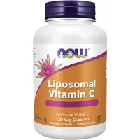 Now , Liposomalt Vitamin C, 120 Veg kapslar