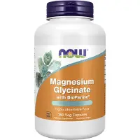 NOW,NOW Foods,NOW,NOW Foods , Magnesium Glycinate med BioPerine, 180 Veg Capsul