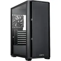 Chieftec AS-02B-TG-OP datorchassi Midi Tower, svart härdat glas, utan PSU