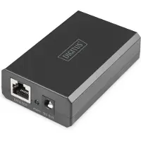 Digitus - PoE linjedelare - Gigabit Ethernet, 802.3bt - DC 36 - 57 V - 51 Watt - utgångskontakter: 1 - svart
