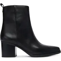 Michael Kors för kvinnor. 40F5LXME5L Lex läderstövel svart (41), Hud, 3 till 5 cm, Zip, Casual