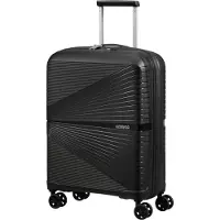 American Tourister AIRCONIC, Spinner, Svart, Hytt, Polypropylen (PP), 4 hjul, Roterande hjul