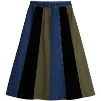 Desigual Kjol blå denim / oliv / svart