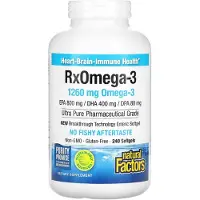Natural Factors , Rx Omega-3, 240 Myggor (630 mg per Mygga)