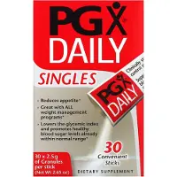 Natural Factors , PGX Daily, Singles, 30 Bekväma Sticks, (2,5 g) Varje