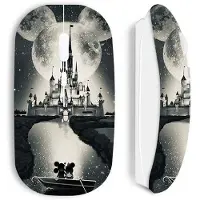MANIACASE Souris sans fil - - Mickey et Minnie - Blanc - USB - Dessin animé