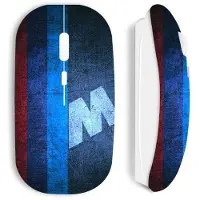 CAPACHEAP Souris sans fil - BMW - M Vintage - Blanc - Nano clé USB - WiFi