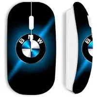 CAPACHEAP Souris sans fil - MANIACASE - BMW - Blanc - Design ergonomique - Optique