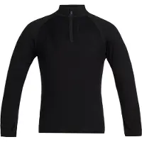 Icebreaker - Underställ barn - K Merino 260 Tech LS Half Zip Black för Unisex - Barnstorlek 2 år - Svart