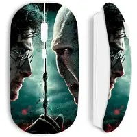 CAPACHEAP Souris - Maniacase - Harry Potter - Sans Fil - Blanc - Design Ergonomique Confortable