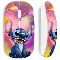 CAPACHEAP Souris - Maniacase - Stitch - Sans Fil - Blanc - Nano clé USB wifi