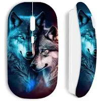 MANIACASE Souris - Maniacase - Peinture diamant Loups - Sans Fil - Design - Ergonomie