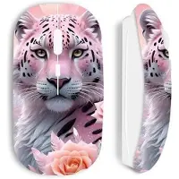 CAPACHEAP Souris - Maniacase - Leopard rose des neiges - Sans fil - Optique - Ergonomique